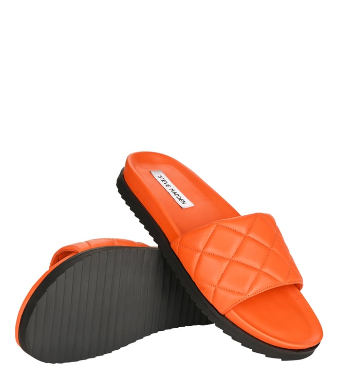 steve madden orange slides