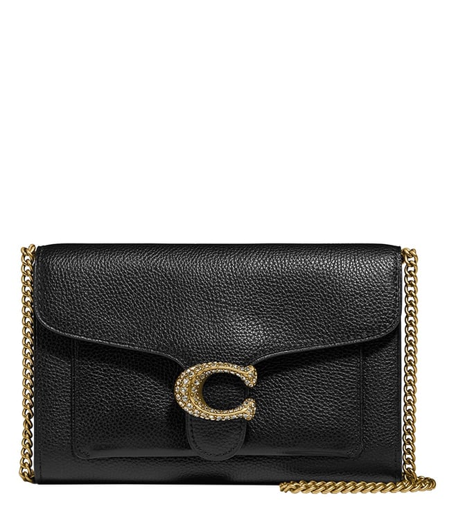 Buy Coach Black Tabby Chain Medium Clutch for Women Online @ Tata CLiQ  Luxury