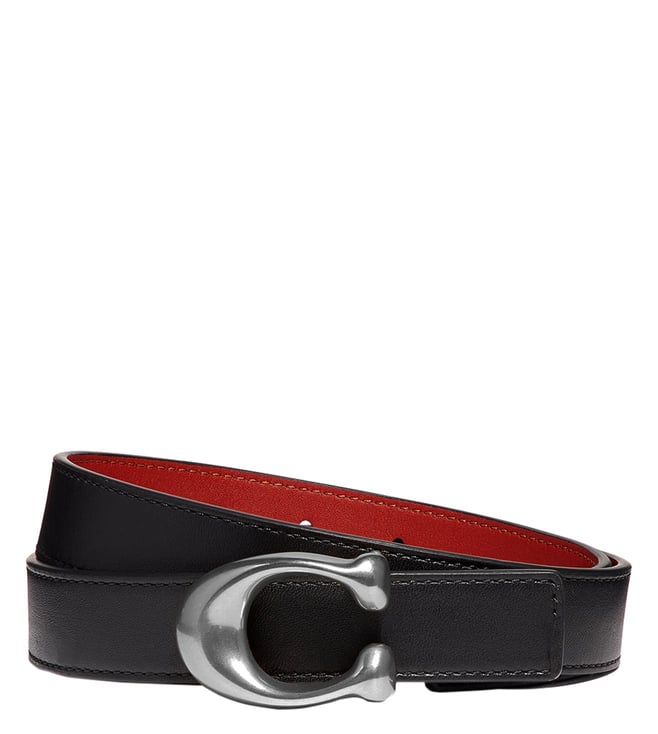 Red coach discount belt