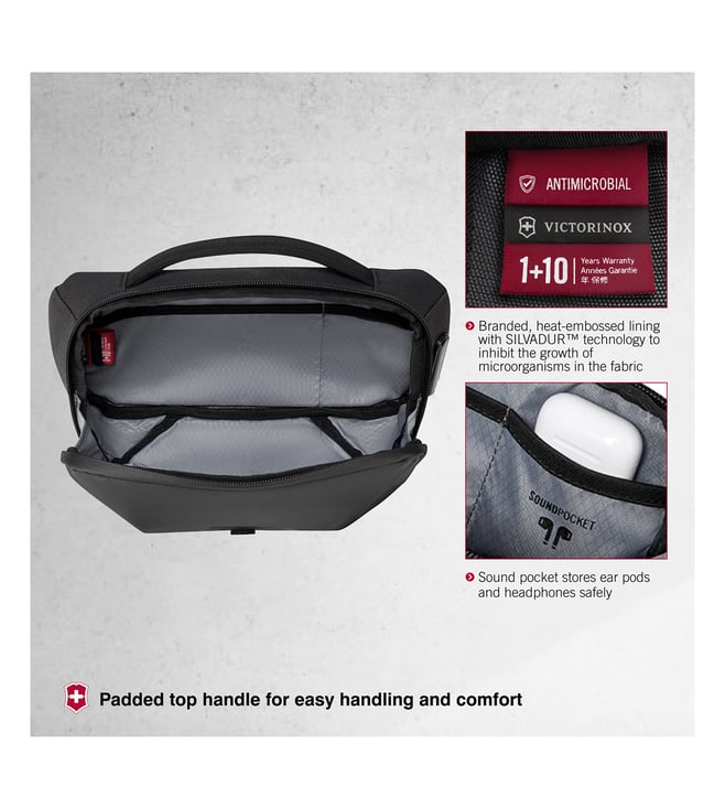 Buy VICTORINOX Black Touring 2.0 Small Belt Bag Online Tata CLiQ Luxury