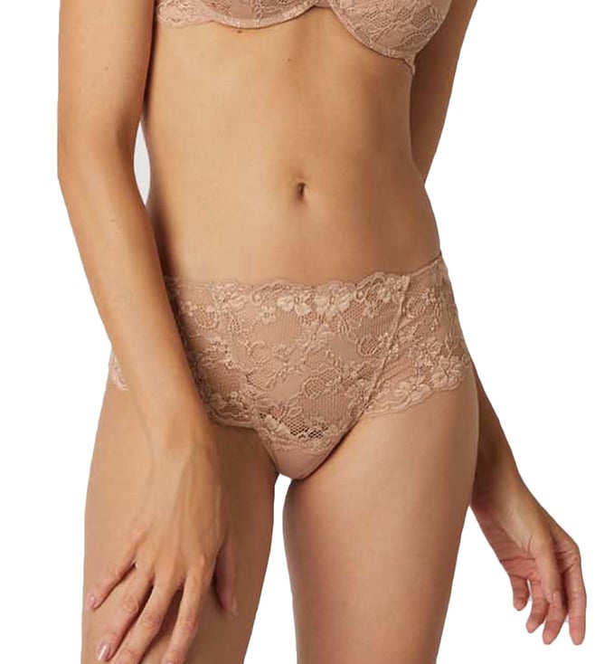 Buy YamamaY Bronze Lace Hipster Panty (Primula Color) for Women's