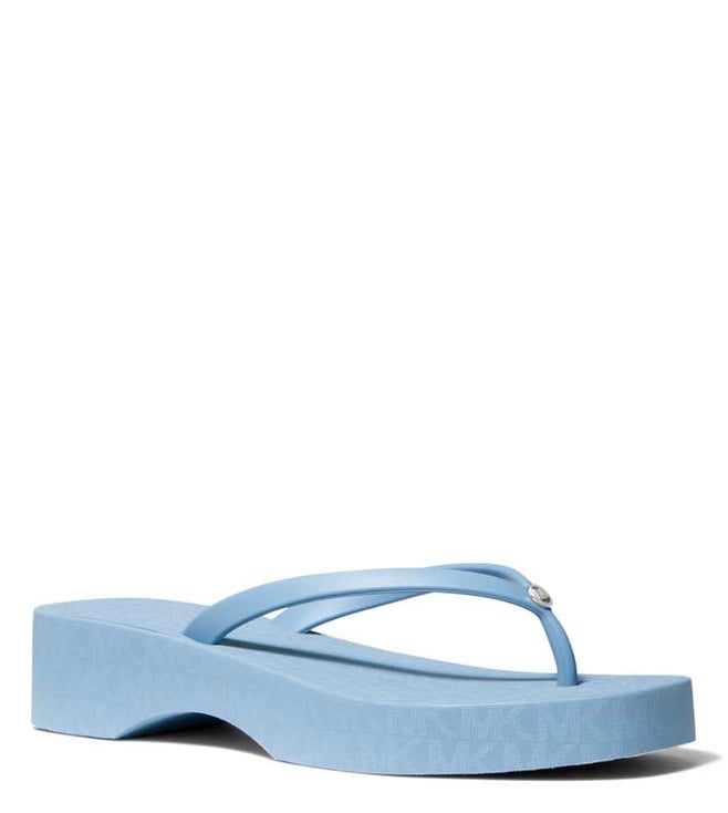 Blue platform flip flops new arrivals