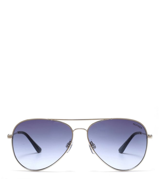 Buy Tommy Hilfiger Blue Th Victor Aviator Sunglasses For Men Online Tata Cliq Luxury