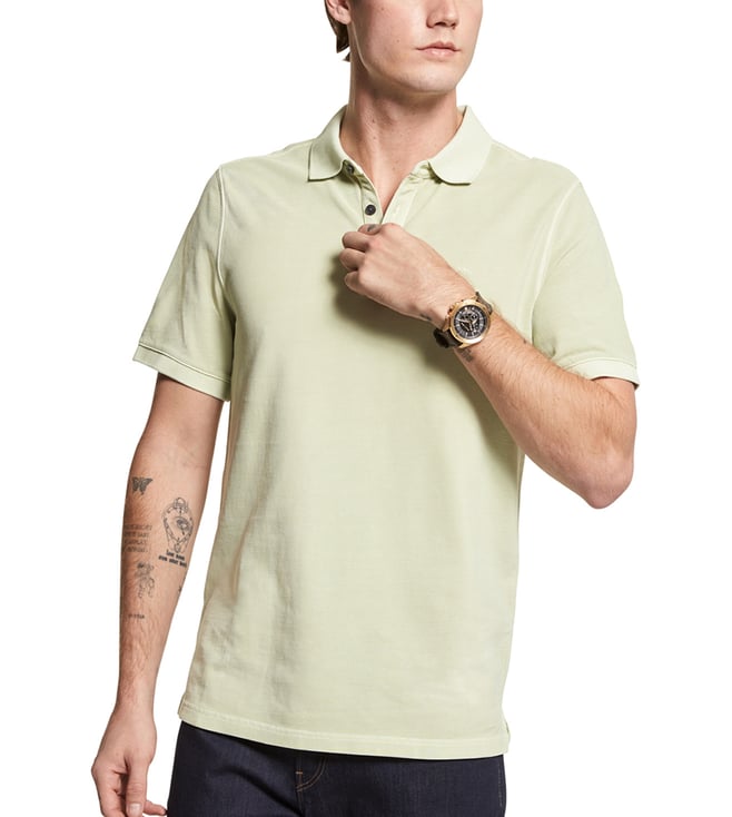 Buy MICHAEL Michael Kors Tea Green Logo Regular Fit Polo T-Shirt for Men  Online @ Tata CLiQ Luxury