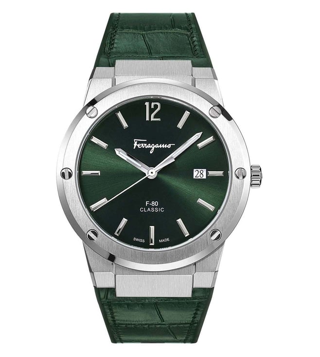Buy Ferragamo F-80 Classic SFDT00119 Green Dial Watch for Men