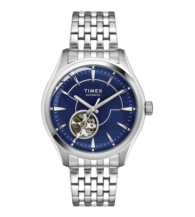 Buy Timex TWEG21002 Open-Heart Classic Automatic Watch for Men Online @  Tata CLiQ Luxury