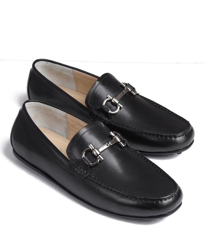 Buy Luxoro Formello Black Diablo Loafers for Men Online @ Tata CLiQ Luxury