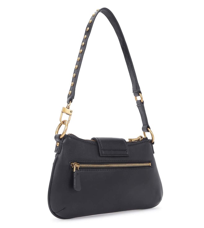 Buy Guess Black Medium Greta Top Zip Shoulder Bag for Women Online