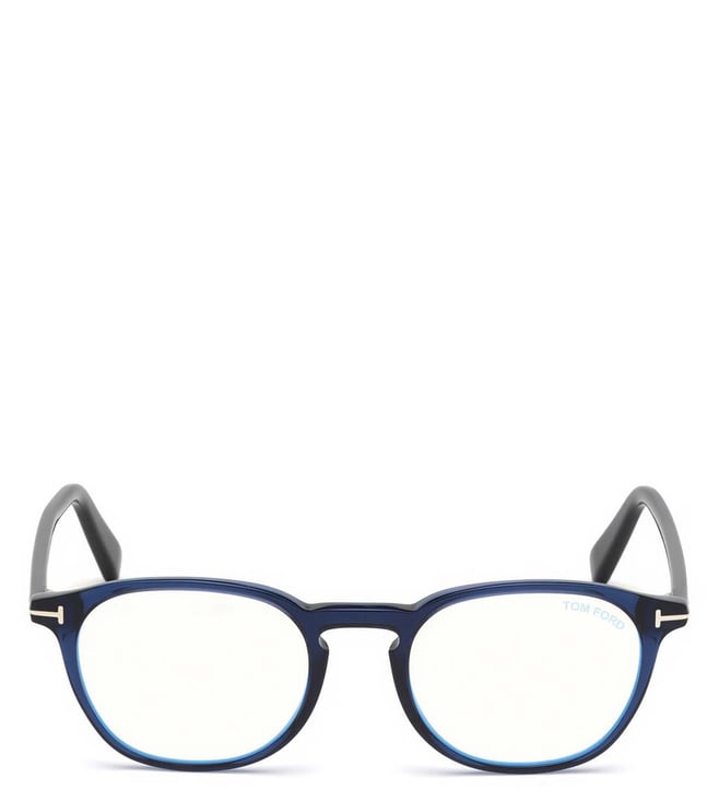 Buy Tom Ford Blue Block Blue Oval Unisex Eye Frames Online @ Tata CLiQ  Luxury