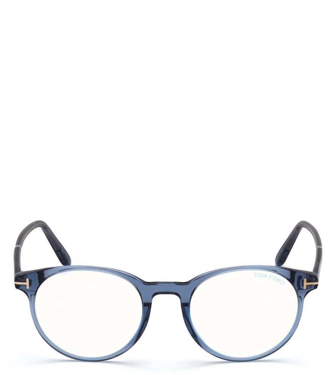 Buy Tom Ford Blue Block Blue Round Eye Frames for Men Online @ Tata CLiQ  Luxury