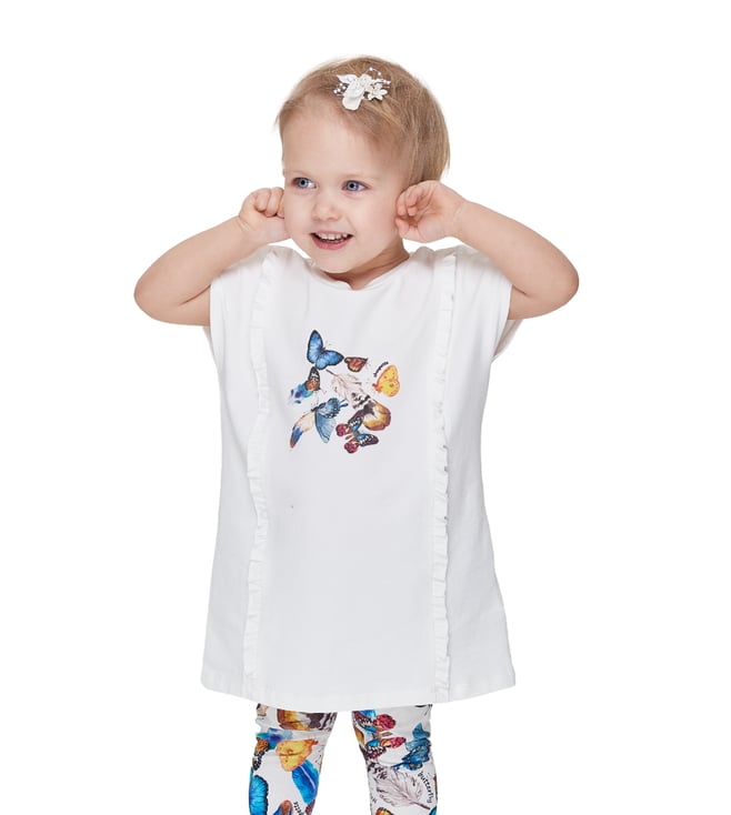 Choupette Ecru Printed Relaxed Fit T-Shirt