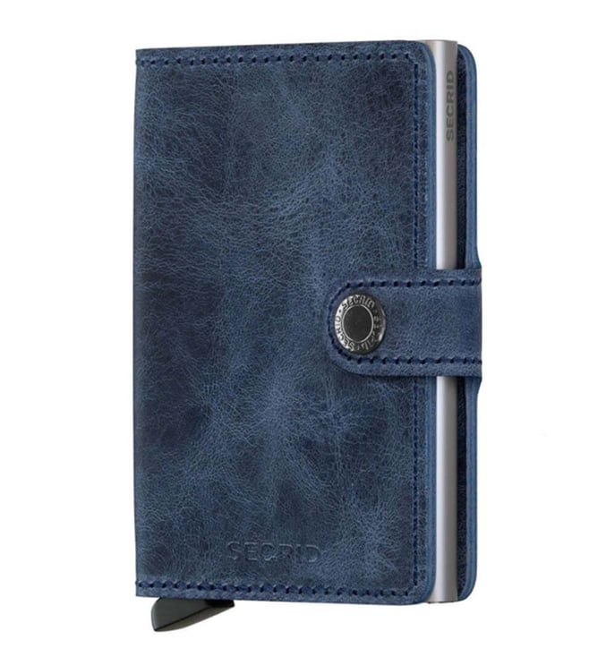 True Religion Men's Saffiano Leather Card Case Wallet in Black