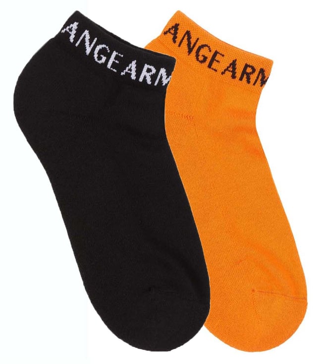 Buy Armani Exchange Black Logo Ankle Length Socks - Pair of 2 (XL) for Men  Online @ Tata CLiQ Luxury