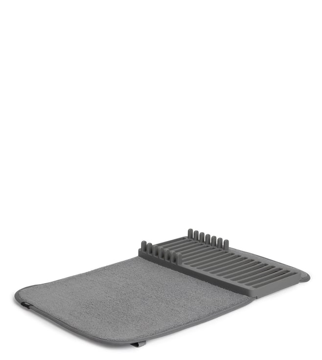 Umbra Udry Mini Microfibre Drying Mat with Rack (Charcoal)