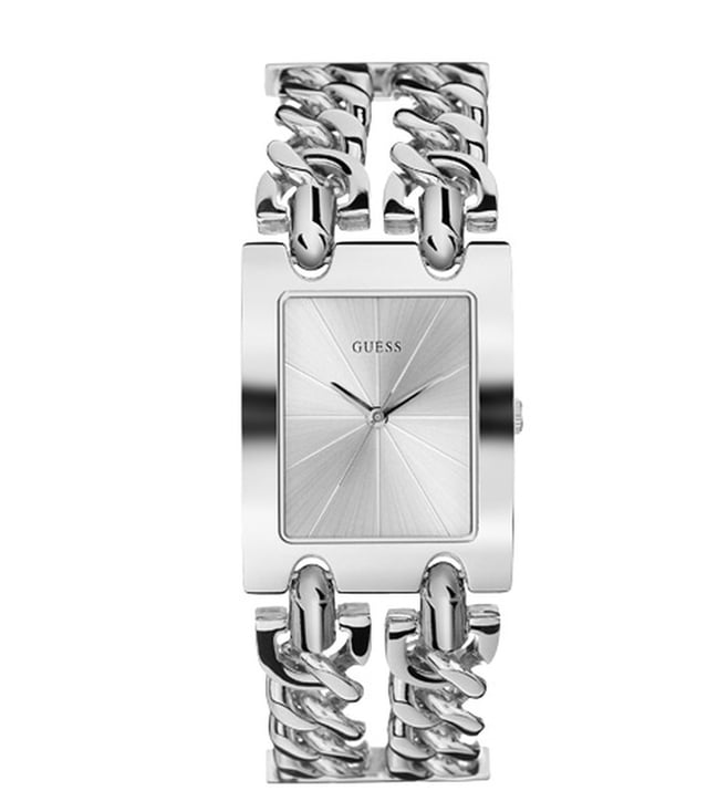 Buy Guess Analog Silver Dial Women s Watch W1117L1 Online Tata