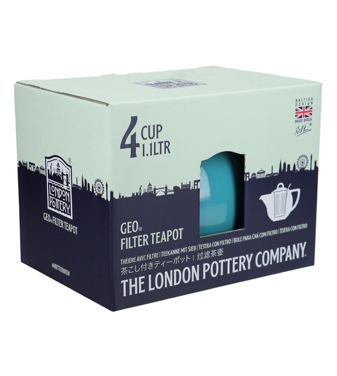 Buy London Pottery Blue Ceramic Geo Caribbean Teapot 900 ml Online