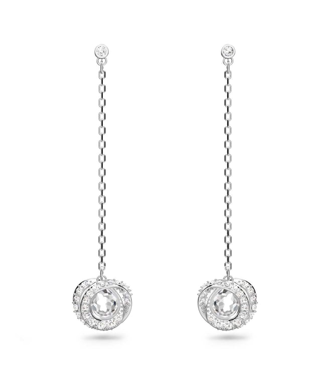 Amazon.com: Swarovski Attract Circle Pierced Earrings with Circle Cut  Crystals and matching Pavé on a Rhodium Plated Post with Butterfly Back  Closure: Clothing, Shoes & Jewelry