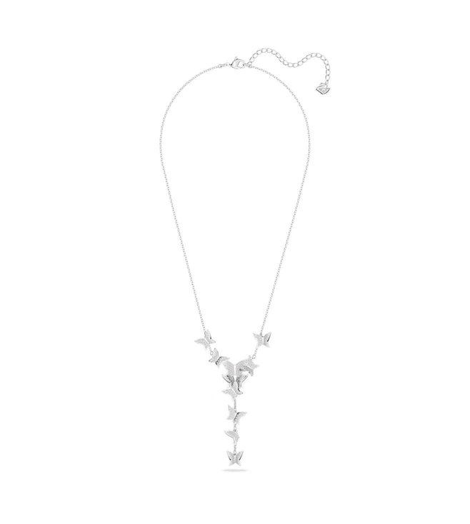 Amazon.com: SWAROVSKI Lilia Y necklace, Butterfly, White, Rose-gold tone  plated: Clothing, Shoes & Jewelry