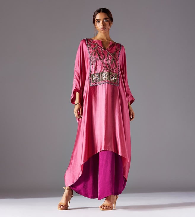 Buy A Humming way Elysian Jubba Kurta with Draped Dhoti for Women Online @  Tata CLiQ Luxury