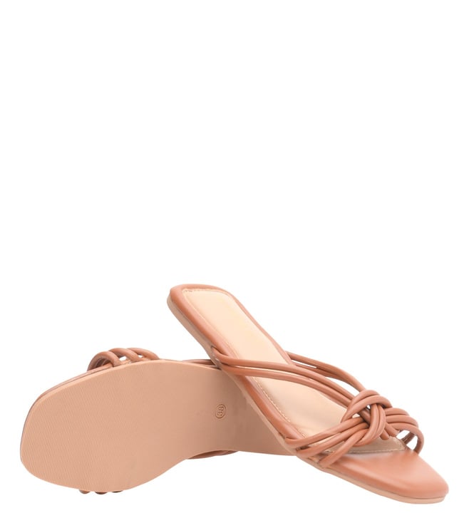 Buy Madden Girl by Steve Madden Tan SM 1375 Slide Sandals for