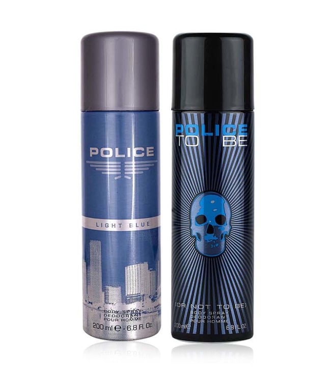 Police Light Blue & To Be Man Deo Combo Set