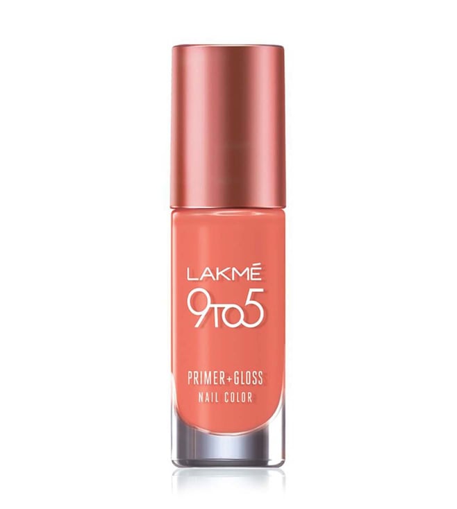 Lakme 9 to 5 2025 nail polish coral glow