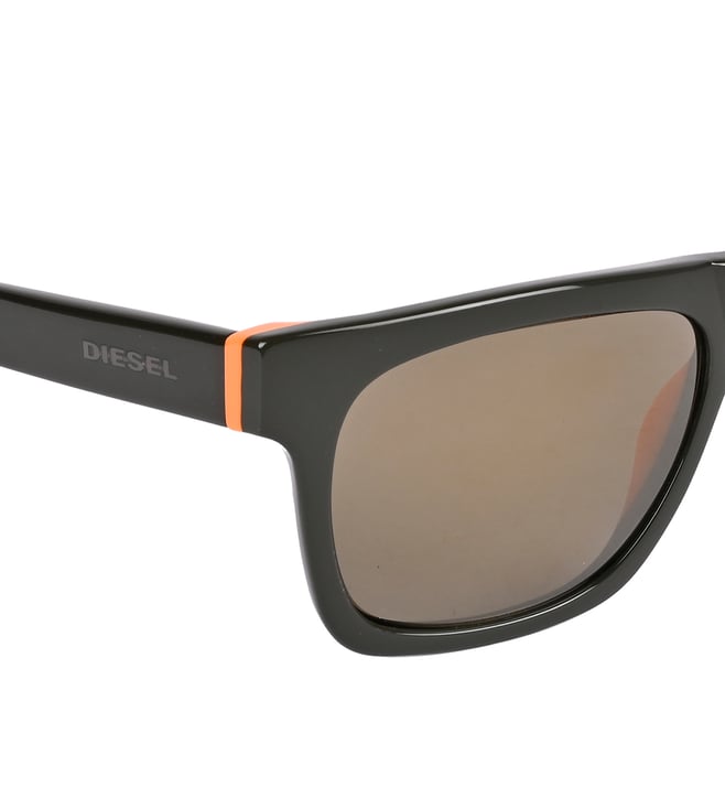 Buy Diesel DL0072 58 96G Grey Square Sunglasses for Men Online Tata