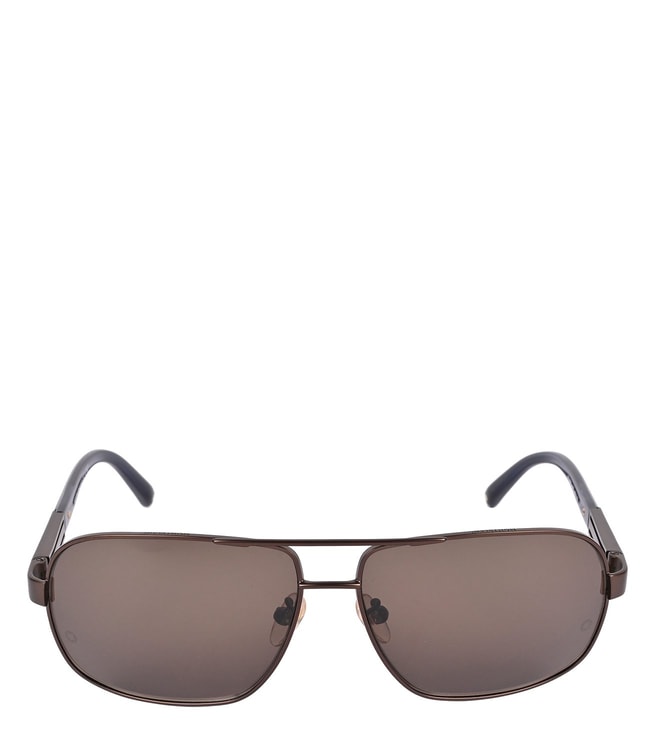 Buy Montblanc MB368S 61 48E Brown Aviator Sunglasses for Men Online ...
