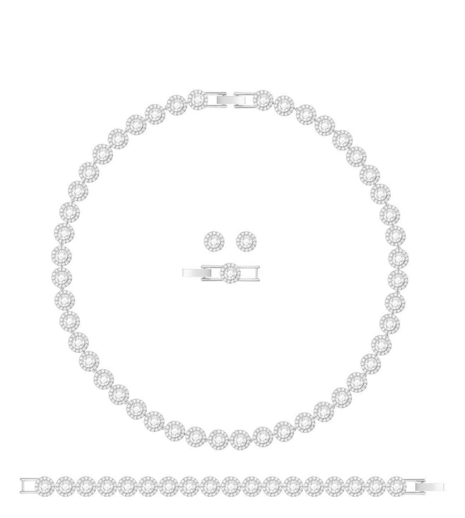 Swarovski 5567931 Angelic necklace jewelry fashion silver tone elegant  crystals | eBay