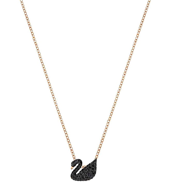 Buy SWAROVSKI Dancing Swan Necklace - Blue - Rhodium Plated | Shoppers Stop