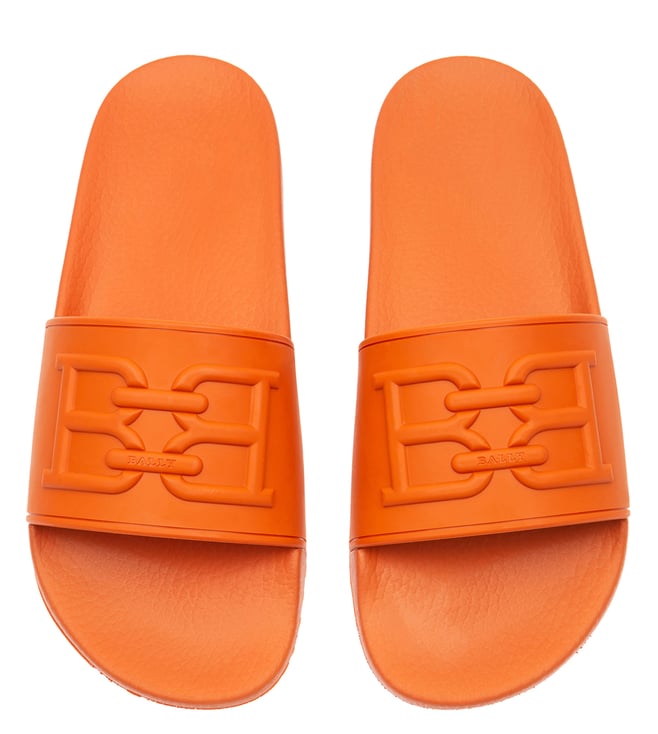 gucci rubber slides orange