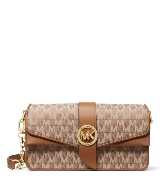 Buy MICHAEL Michael Kors Luggage Greenwich Medium Cross Body Bag for Women Online Tata CLiQ Luxury