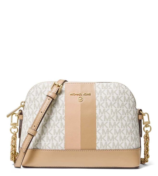 Buy Michael Kors Buttermilk Multi Dome Cross Body Bag for Women Online @  Tata CLiQ Luxury