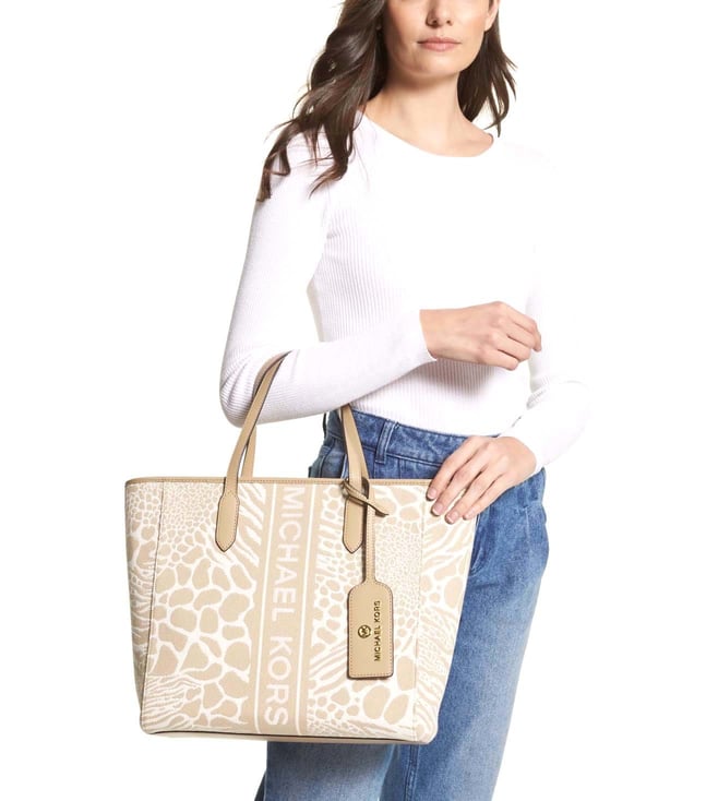 Buy MICHAEL Michael Kors Camel Multi Sinclair Medium Tote Bag for Women Online Tata CLiQ Luxury