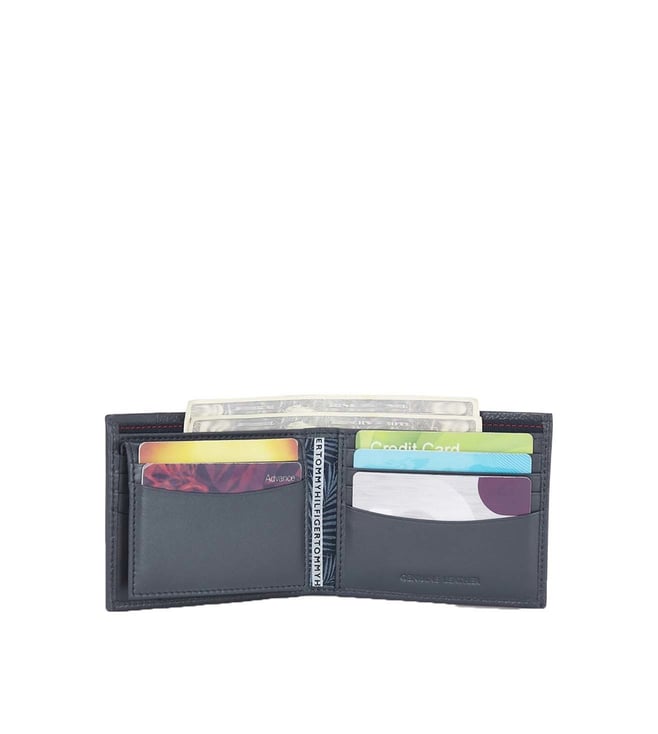 Buy Tommy Hilfiger Blue John Small Leather BiFold Wallet for Men