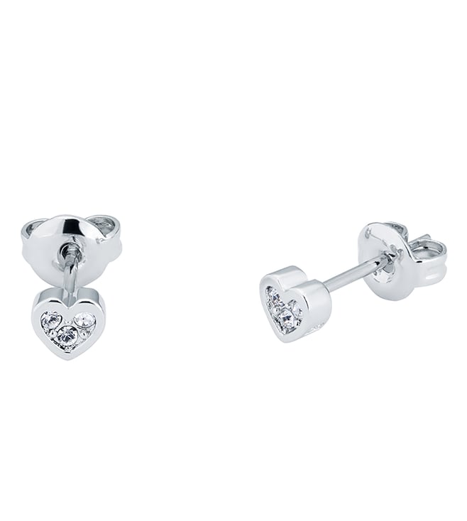 Buy Ted Baker Silver Neena Nano Heart Studs For Women Online @ Tata ...