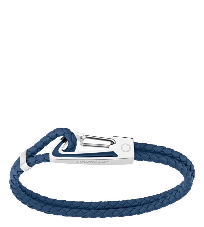 Montblanc Blue Wrap Me Bracelet in Nylon and Steel  RivoliShopcom