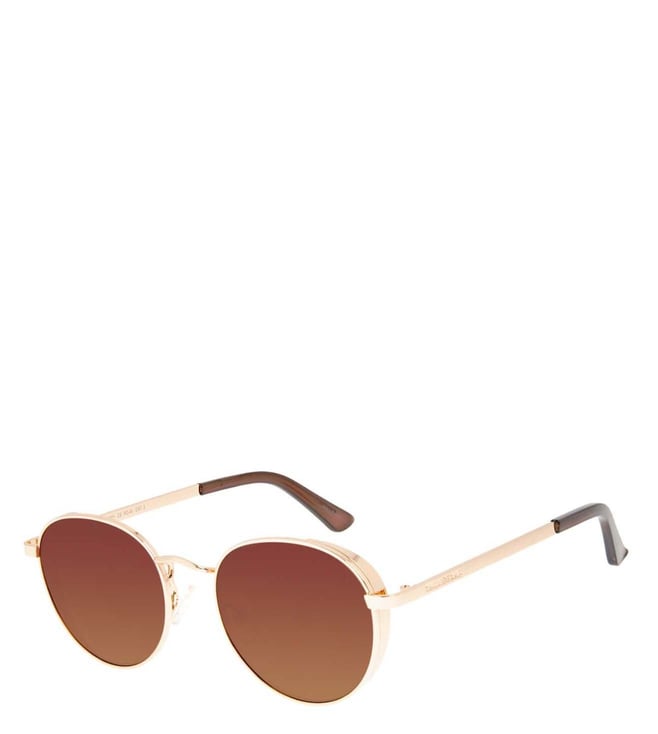 Buy CHILLI BEANS OCMT30425721 Brown Round Unisex Sunglasses Online