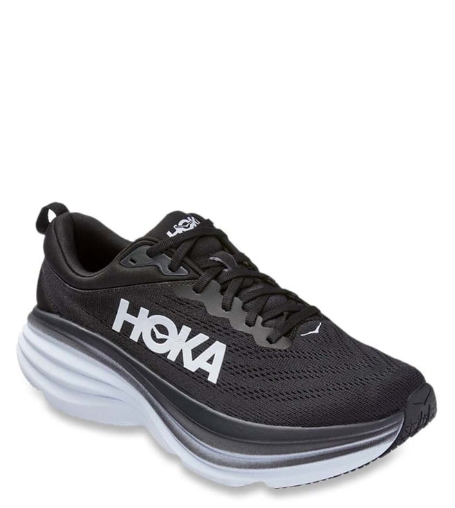 Buy Hoka Bondi 8 Ink Black Running Shoes for Men Online @ Tata CLiQ Luxury