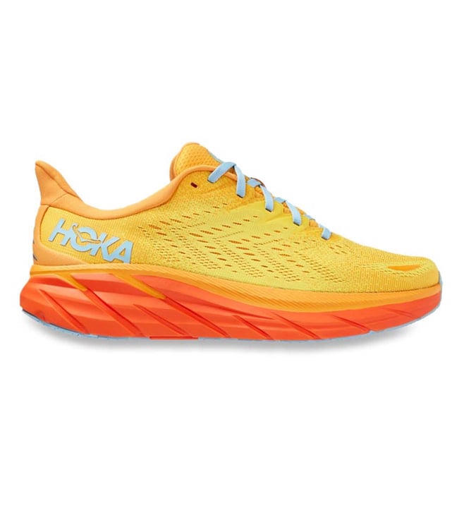 Buy Hoka Clifton 8 Radiant Yellow Running Shoes for Men Online @ Tata ...