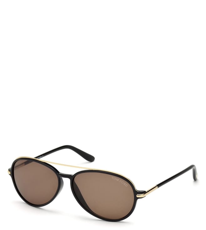 Buy Tom Ford FT01495801J Brown Aviator Sunglasses for Men Online @ Tata  CLiQ Luxury