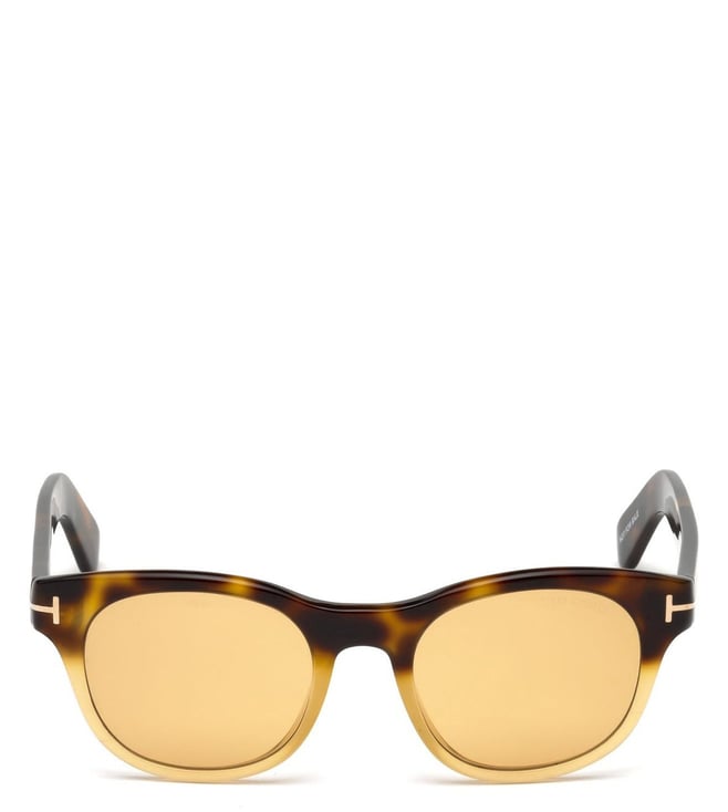 Buy Tom Ford FT05314955E Brown Square Unisex Sunglasses Online @ Tata CLiQ  Luxury