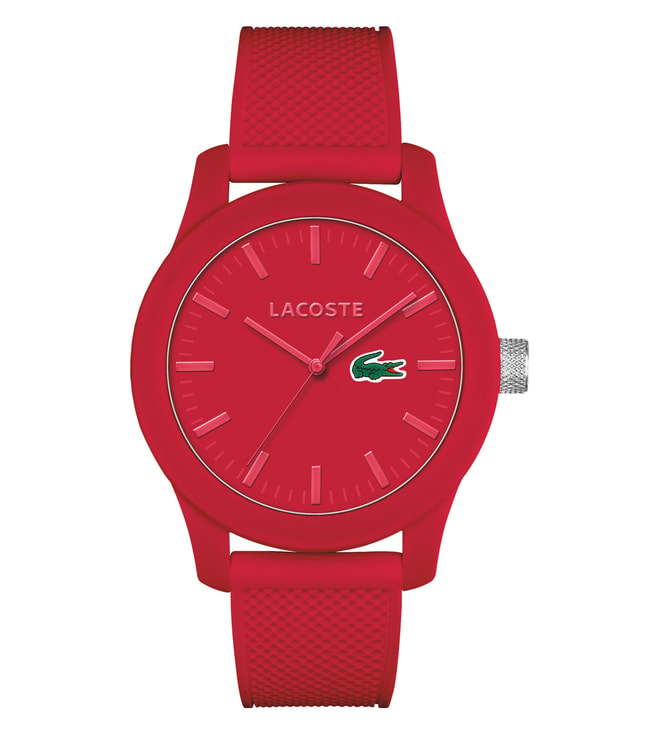 Buy Lacoste 2010988 L.12.12 Red Dial Watch for Men Online @ Tata CLiQ Luxury