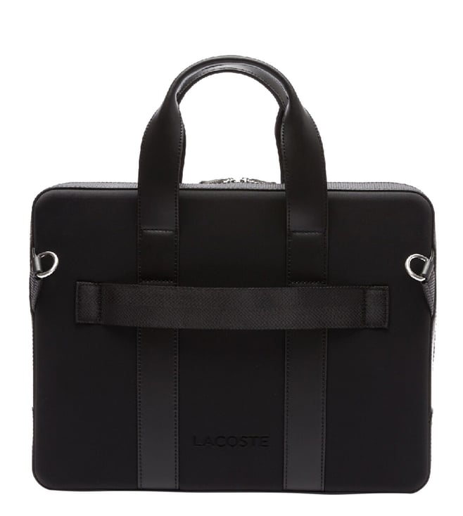 Buy Lacoste Noir Chantaco Pique Laptop Bag for Men Online @ Tata CLiQ ...