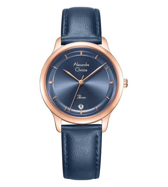 Alexandre christie clearance leather watch