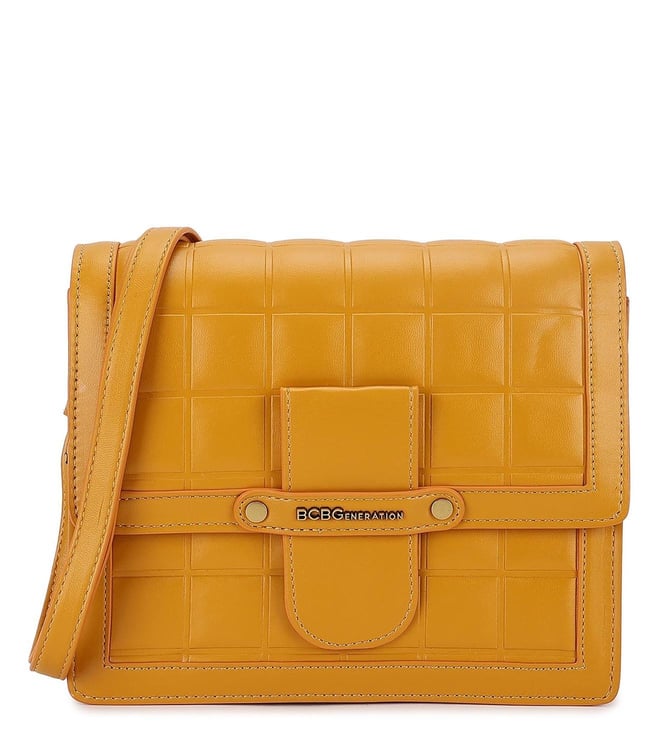 Buy the Michael Kors Yellow Large Snap Clutch Wallet