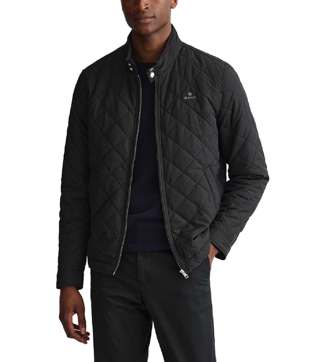 Buy Gant Black Regular Fit Harrington Jacket for Men Online @ Tata CLiQ Luxury
