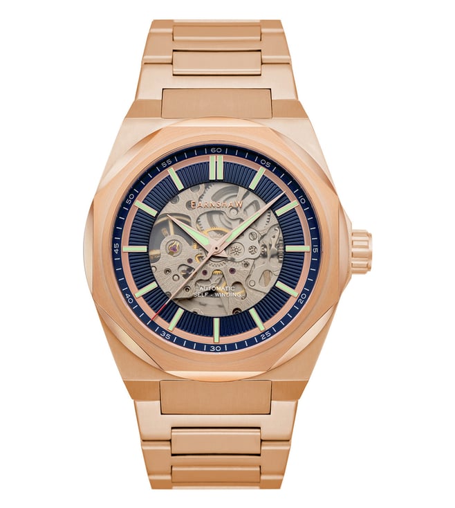 egtops 腕時計 Buy Earnshaw ES-8182-88 Clark Automatic Skeleton Watch for Men