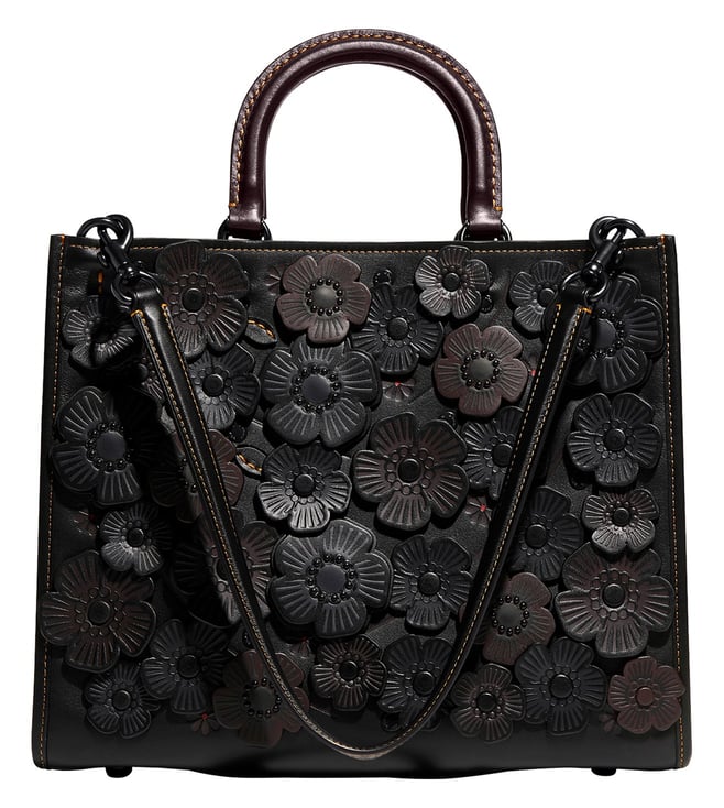 Coach, Bags, Coach Rogue 25 With Crystals Tooled Tea Rose