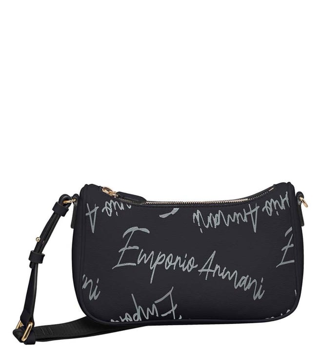 Buy Emporio Armani Nero Logo Lily Small Cross Body Bag for Women Online @  Tata CLiQ Luxury